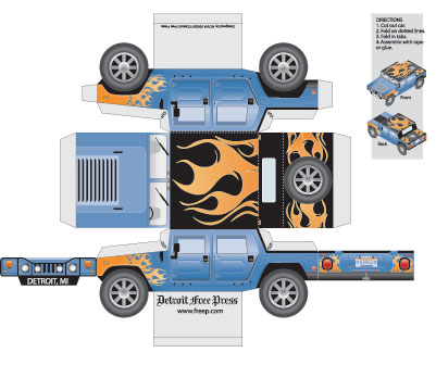 Photo Model on Paper Model Hummer This Paper Model Hummer Was Designed To Be A
